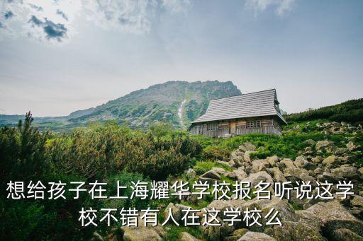上海市耀華學校好嗎，上海耀華國際學校究竟怎么樣大家能給點參考不