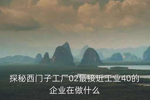 上海市經(jīng)信委裝備產(chǎn)業(yè)處走訪西門子公司，探秘西門子工廠02最接近工業(yè)40的企業(yè)在做什么