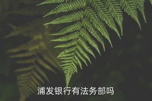 上海市浦發銀行總行法務中心地址，浦發銀行有法務部嗎