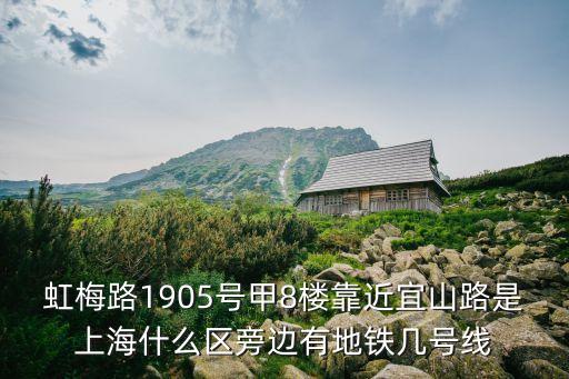 上海市虹梅路1905號屬于哪個區，虹梅路1905號甲8樓靠近宜山路是上海什么區旁邊有地鐵幾號線