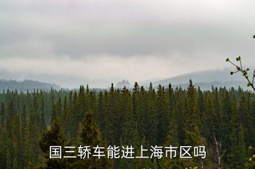 上海市區國三小轎車能進嗎，國三轎車能進上海市區嗎