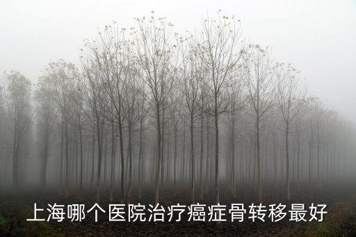 上海市癌癥轉科醫院，上海哪個醫院治療癌癥骨轉移最好