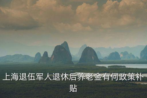 上海市轉業(yè)軍人繳納社保金，上海退伍軍人退休后養(yǎng)老金有何政策補貼
