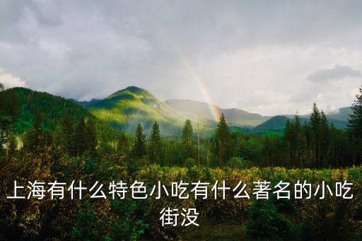 上海市江西飯店豐翔路店，上海有什么特色小吃有什么著名的小吃街沒