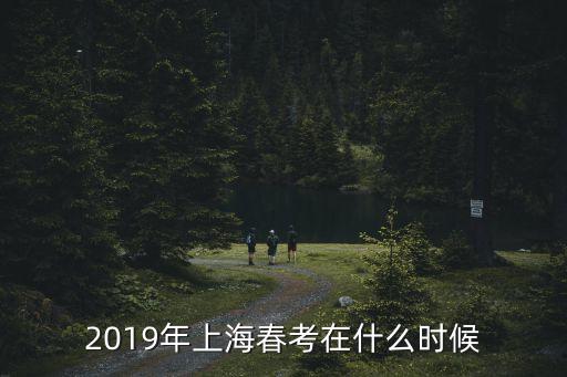 2019年上海市春季高考時(shí)間，2019年上海春考在什么時(shí)候