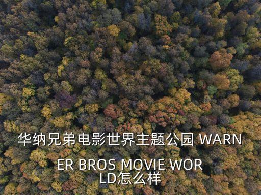 廣州華納兄弟公園，華納兄弟電影世界主題公園 WARNER BROS MOVIE WORLD怎么樣