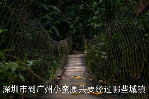 深圳市到廣州小蠻腰共要經(jīng)過哪些城鎮(zhèn)