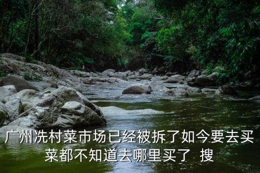 廣州封閉小區如何買菜，廣州冼村菜市場已經被拆了如今要去買菜都不知道去哪里買了  搜