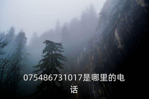 075486731017是哪里的電話