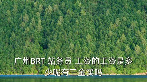 廣州BRT 站務(wù)員 工資的工資是多少呢有三金買嗎