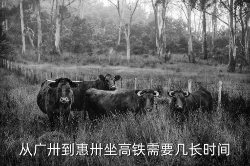 廣州到惠陽高鐵線，從廣卅到惠卅坐高鐵需要幾長時間