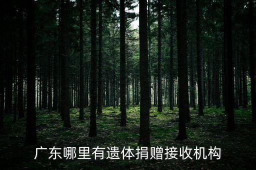 廣州紅十字會副會長，廣東哪里有遺體捐贈接收機構