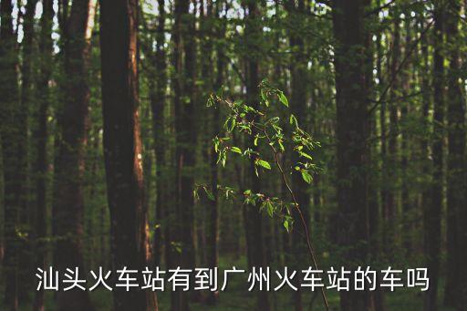 汕頭開往廣州的班車，從汕頭有到廣州番禺的直通車嗎