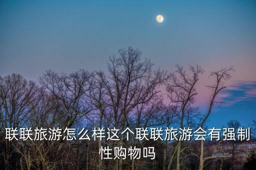 聯(lián)聯(lián)旅游怎么樣這個聯(lián)聯(lián)旅游會有強制性購物嗎