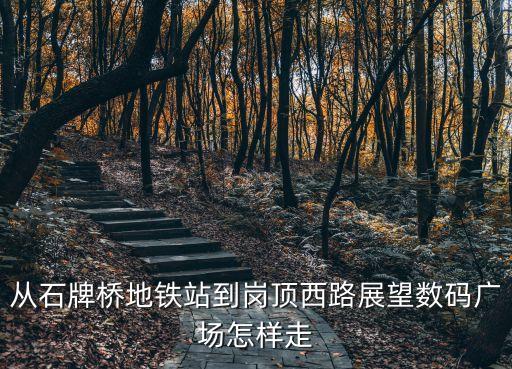 從石牌橋地鐵站到崗頂西路展望數碼廣場怎樣走