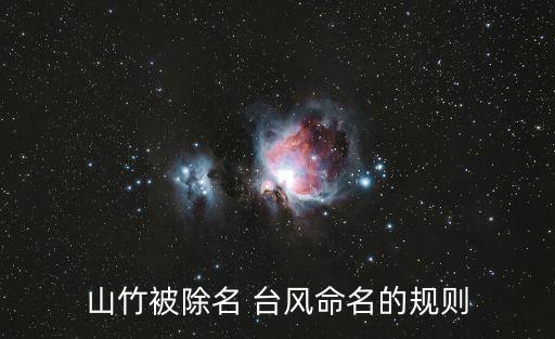 山竹被除名 臺(tái)風(fēng)命名的規(guī)則