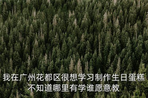 我在廣州花都區(qū)很想學(xué)習(xí)制作生日蛋糕不知道哪里有學(xué)誰愿意教