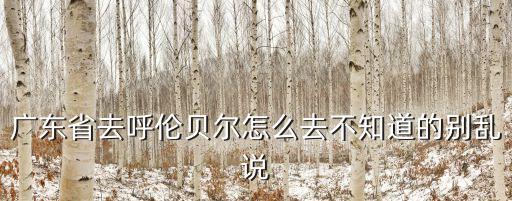 廣州直飛呼倫貝爾兩個月，廣州到內(nèi)蒙古呼倫貝爾需要多長時間