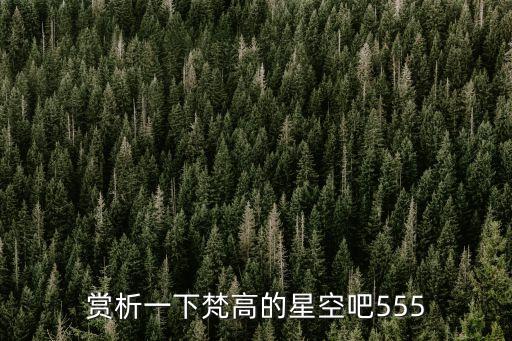 賞析一下梵高的星空吧555