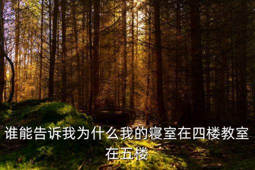 誰能告訴我為什么我的寢室在四樓教室在五樓