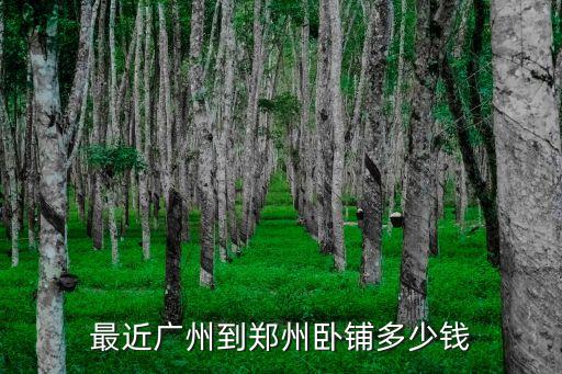 最近廣州到鄭州臥鋪多少錢(qián)