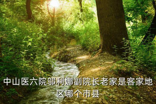 中山醫(yī)六院鄔利娜副院長老家是客家地區(qū)哪個(gè)市縣