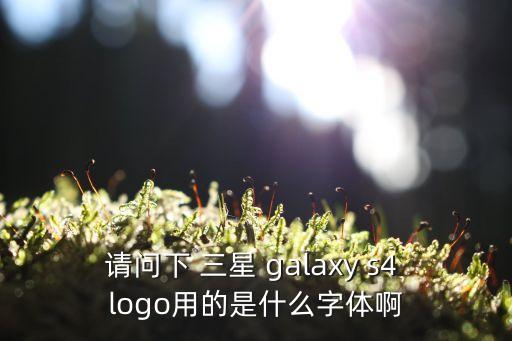 三星字體，請問下 三星 galaxy s4 logo用的是什么字體啊