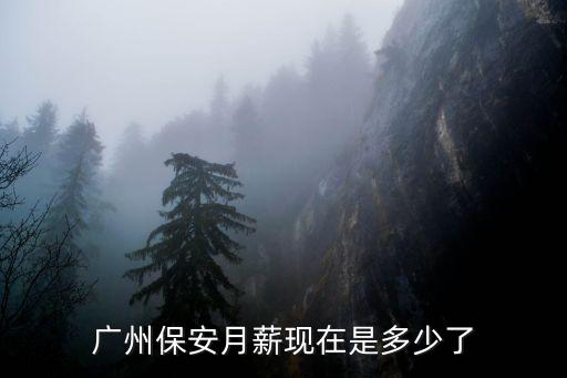 廣州保安經理工資，廣州保安工資多少