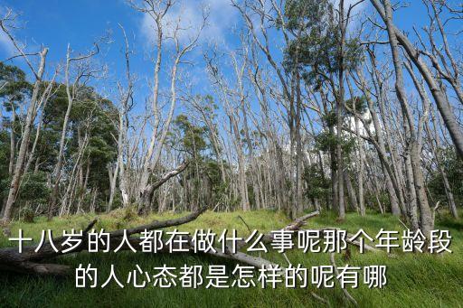 十八歲的人都在做什么事呢那個年齡段的人心態都是怎樣的呢有哪