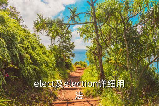 ELECT，Elect中文什么意思