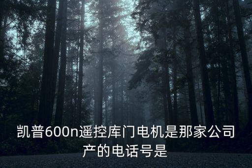 凱普600n遙控庫門電機是那家公司產的電話號是