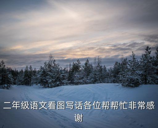 看圖寫話二年級上冊，二年級假如我有了翅膀看圖寫話