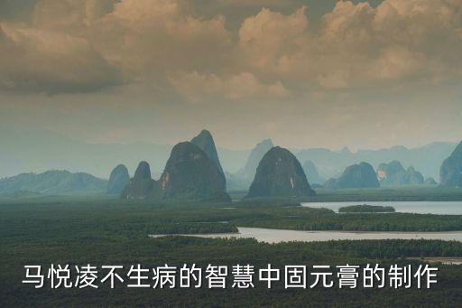 固元膏做法，怎么做固元膏
