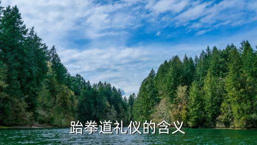 跆拳道禮儀的含義