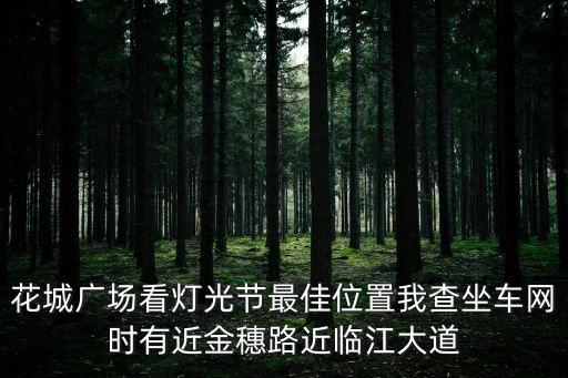 廣州燈光節在哪里觀看比較好，花城廣場看燈光節最佳位置我查坐車網時有近金穗路近臨江大道