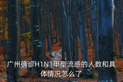 廣州確診H1N1甲型流感的人數和具體情況怎么了
