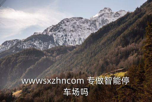 wwwsxzhncom 專做智能停車場嗎