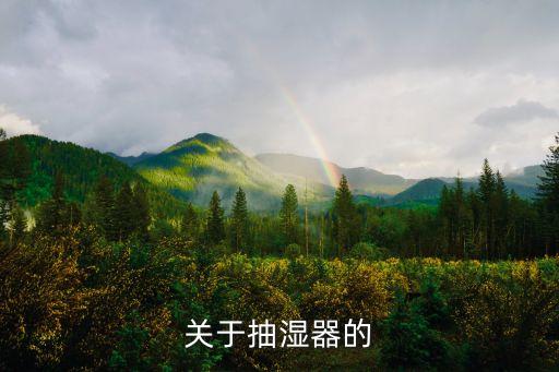 家用除濕機，關(guān)于抽濕器的