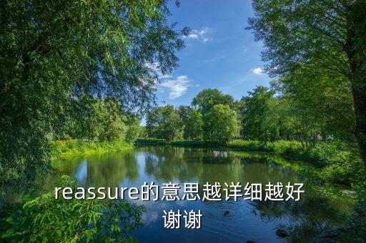 reassure，reasure 中文是什么意思啊