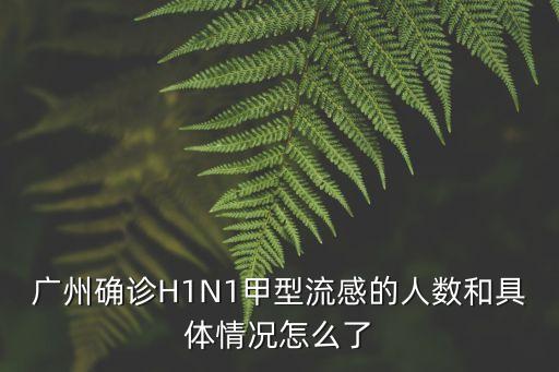 廣州龍光小區確診，甲型h1n1流感 廣州發生了幾起