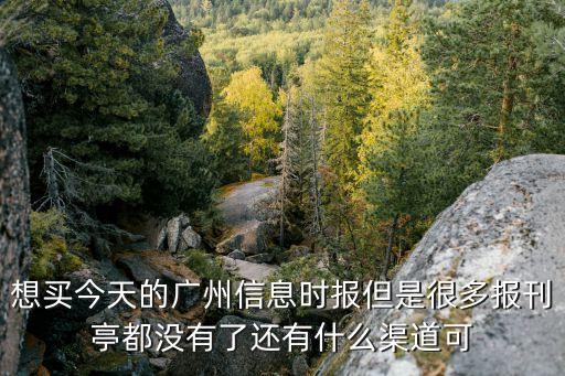 想買今天的廣州信息時報但是很多報刊亭都沒有了還有什么渠道可