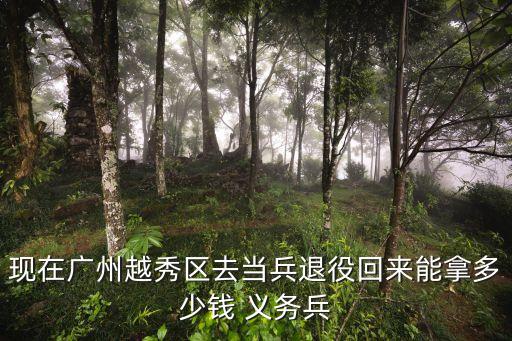 廣州當完兵有多少錢，現在廣州越秀區去當兵退役回來能拿多少錢 義務兵
