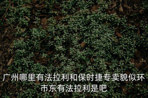 廣州哪里有法拉利和保時捷專賣貌似環市東有法拉利是吧