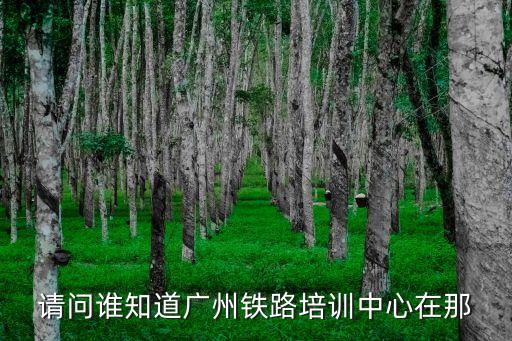 請問誰知道廣州鐵路培訓中心在那