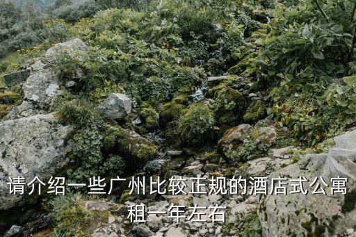 請介紹一些廣州比較正規的酒店式公寓租一年左右
