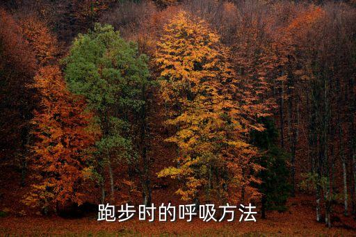 跑步時的呼吸方法