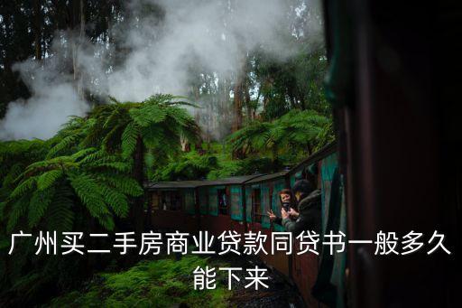 廣州二手房房貸審批時間，廣州買二手房商業貸款同貸書一般多久能下來