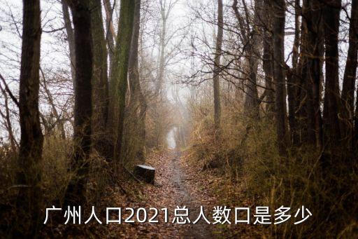 廣州人口2021總人數口是多少