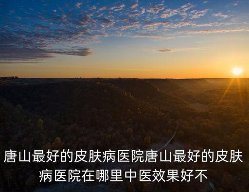 唐山最好的皮膚病醫院唐山最好的皮膚病醫院在哪里中醫效果好不