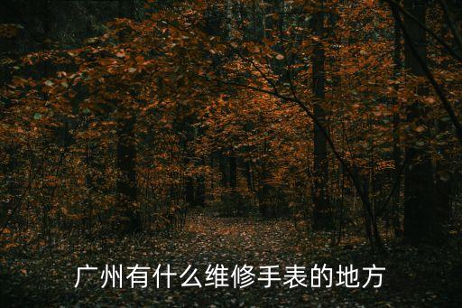 廣州修手表哪里有，廣州有什么維修手表的地方